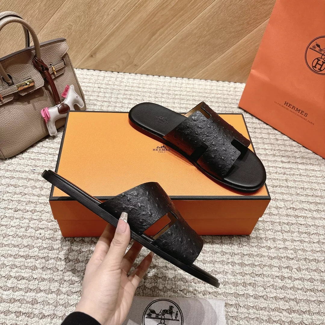 Hermes Slippers For Men Vibrant 6997