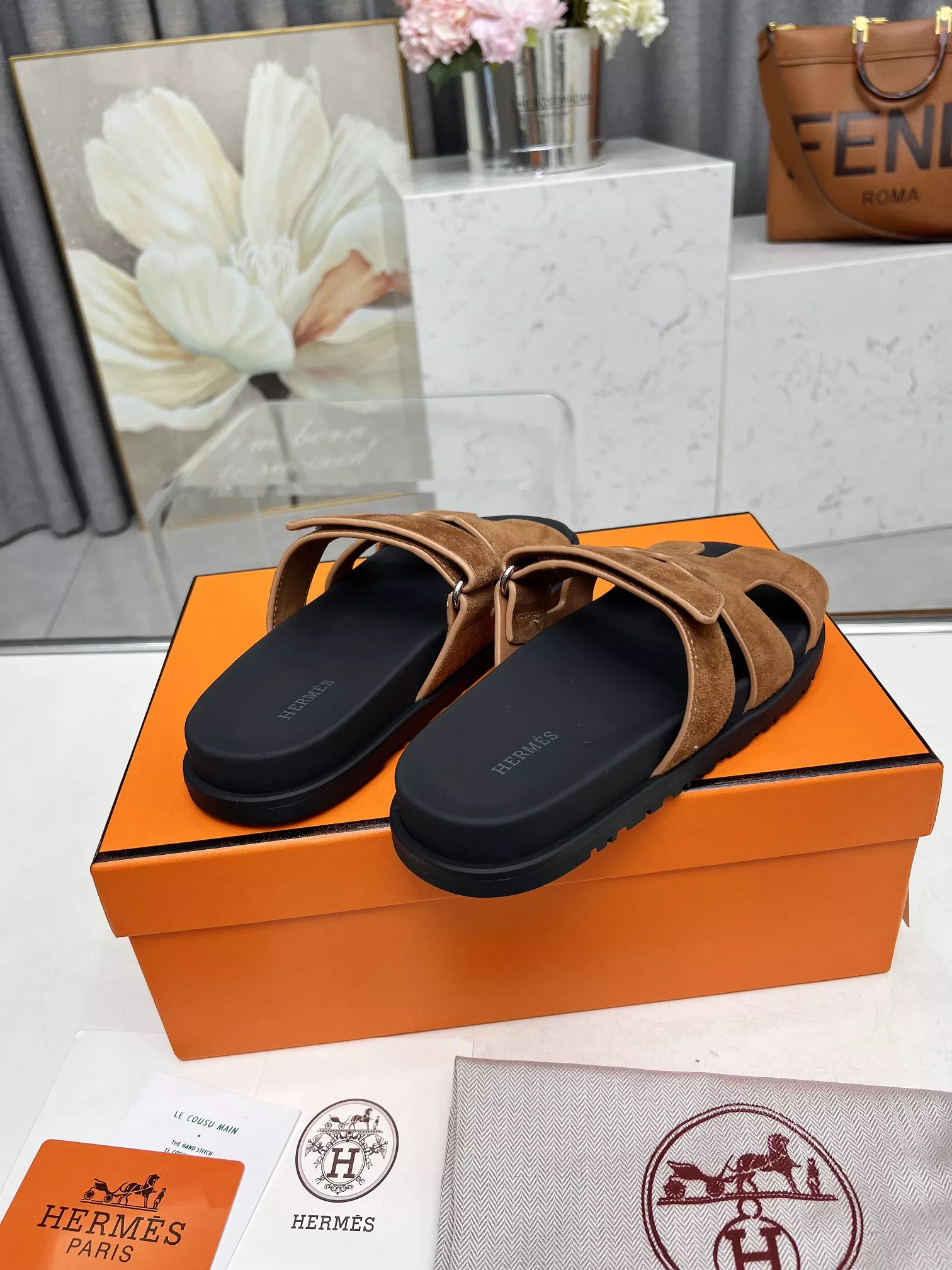 Hermes Slippers For Women Compact 5613