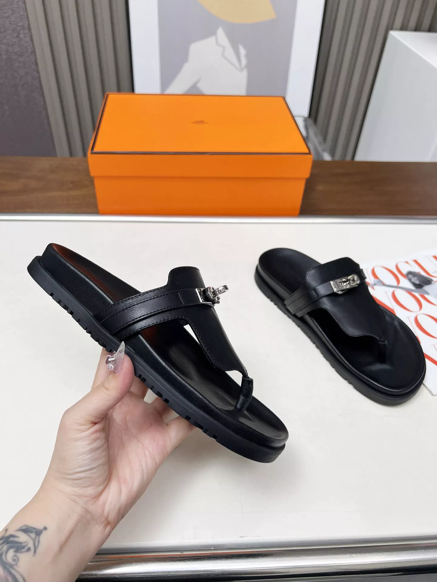 Hermes Slippers For Women Functional 4502
