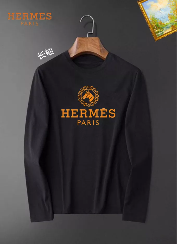 Hermes T-Shirts Long Sleeved For Unisex Durable 9930