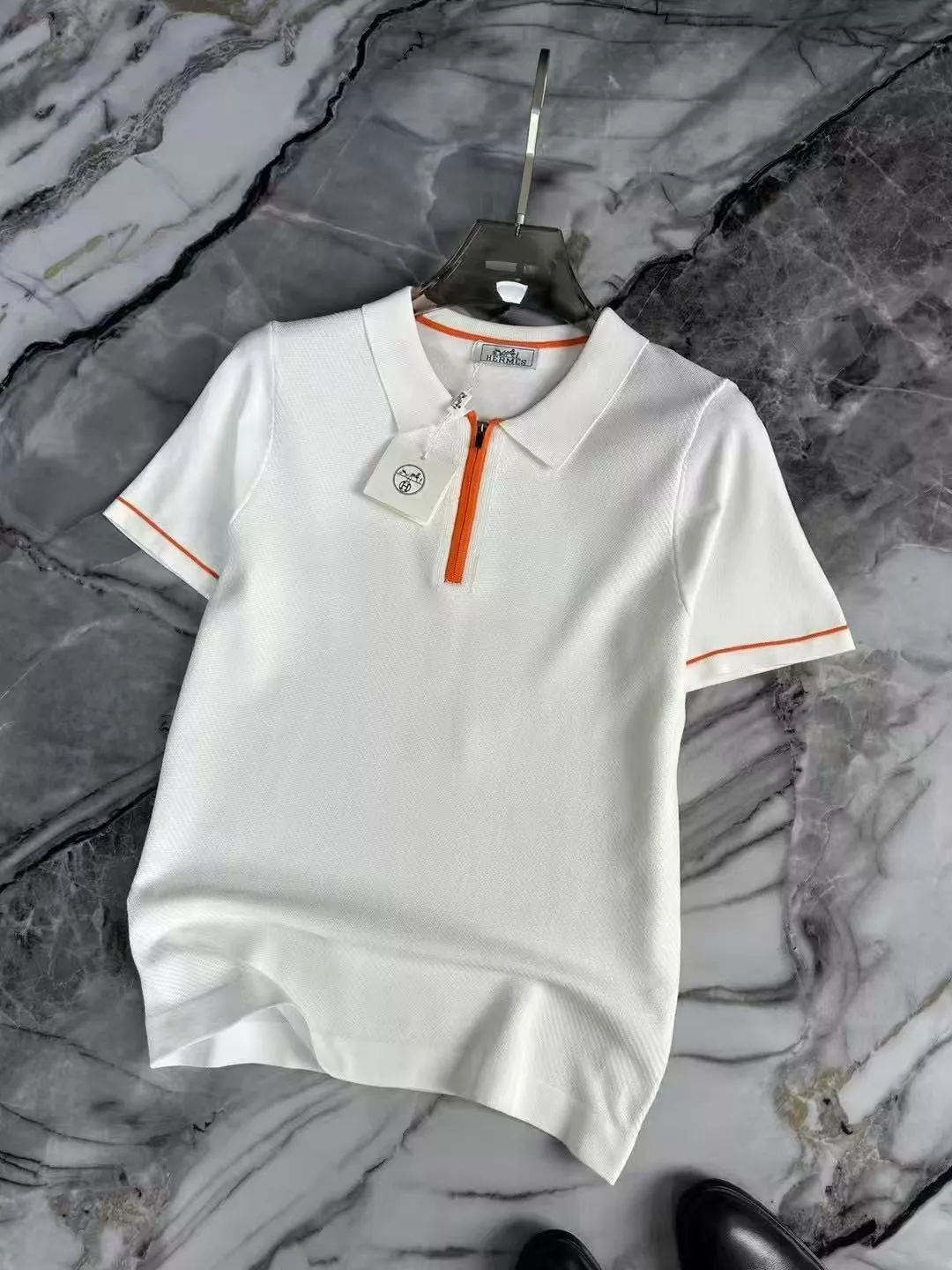 Hermes T-Shirts Short Sleeved For Men Bright 6551