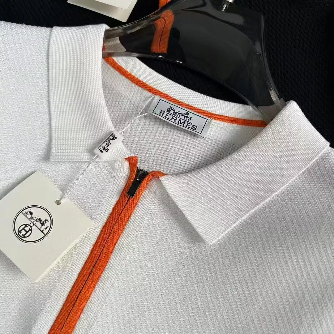 Hermes T-Shirts Short Sleeved For Men Bright 6551