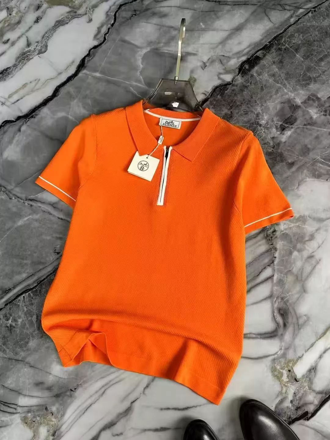 Hermes T-Shirts Short Sleeved For Men Comfortable 6048