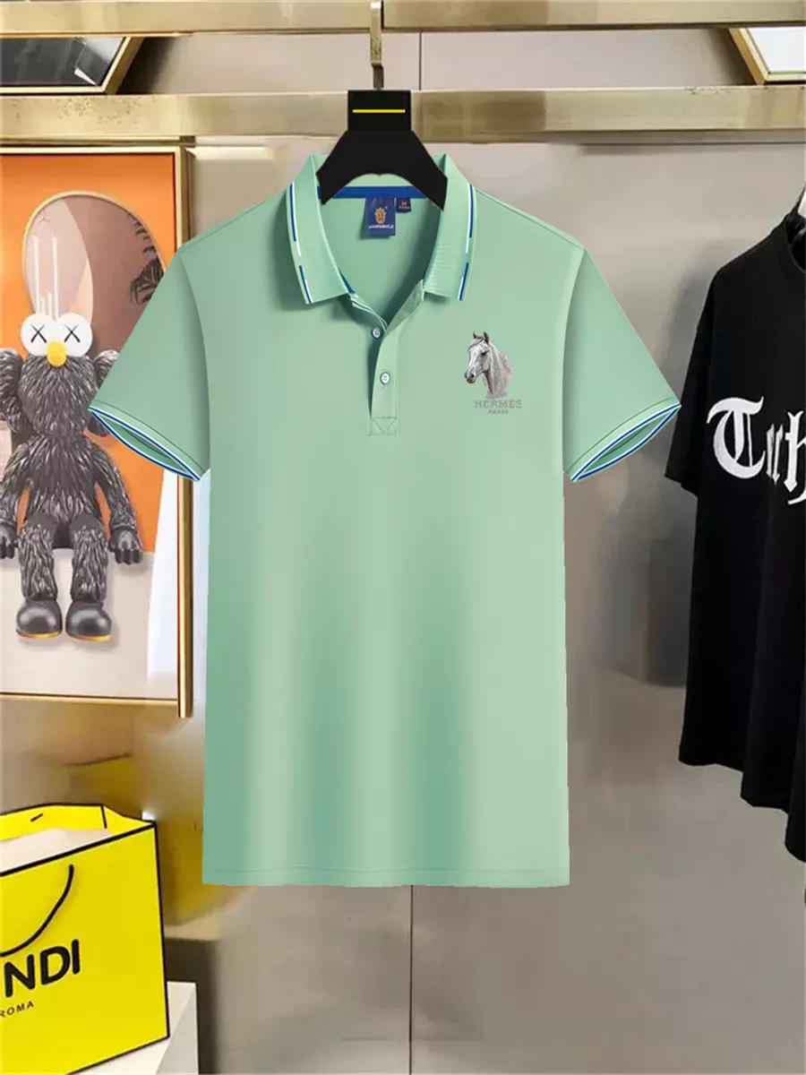 Hermes T-Shirts Short Sleeved For Men Modern 6022