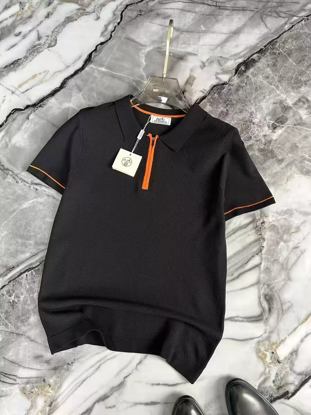 Hermes T-Shirts Short Sleeved For Men Refined 8172