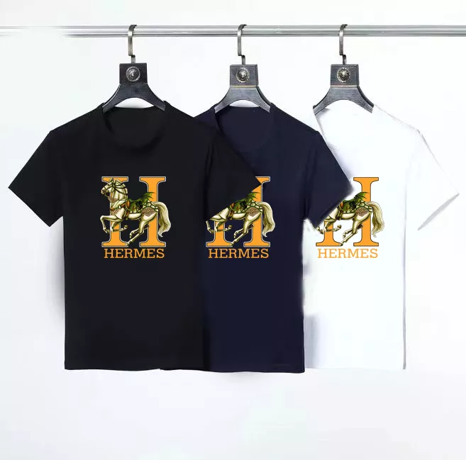 Hermes T-Shirts Short Sleeved For Men Sleek 3095