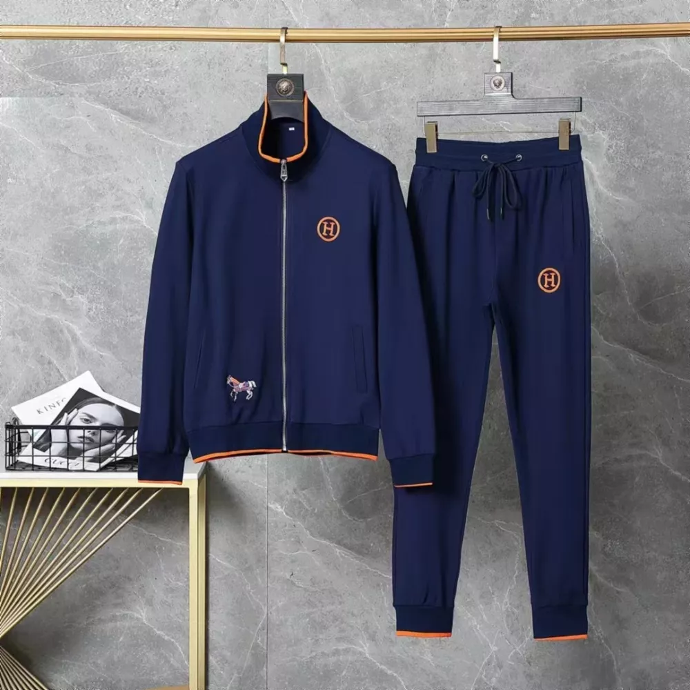 Hermes Tracksuits Long Sleeved For Men Sleek 2900