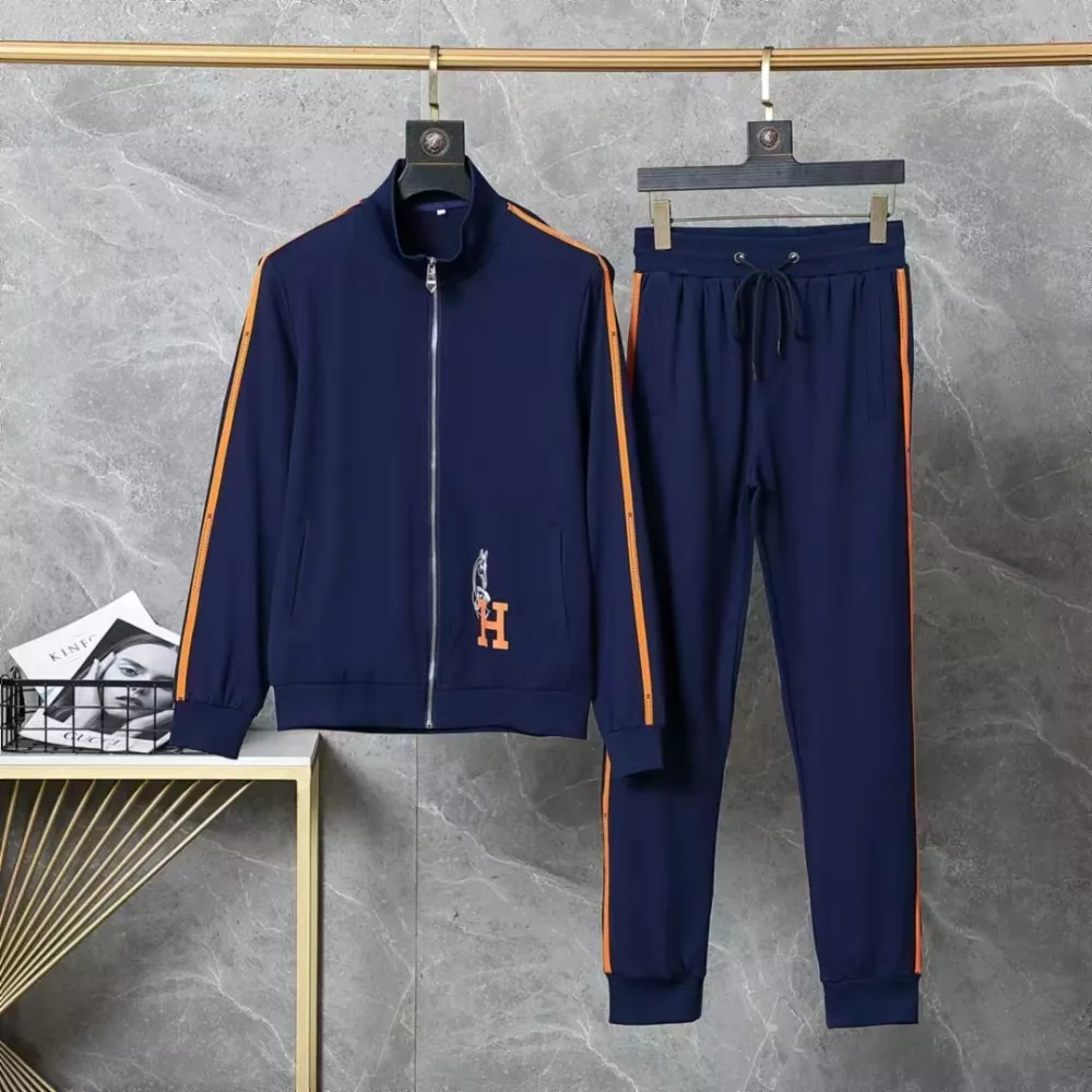 Hermes Tracksuits Long Sleeved For Men Trendy 6141