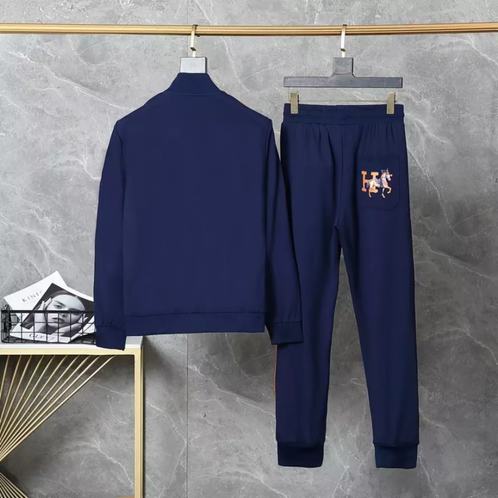 Hermes Tracksuits Long Sleeved For Men Trendy 6141