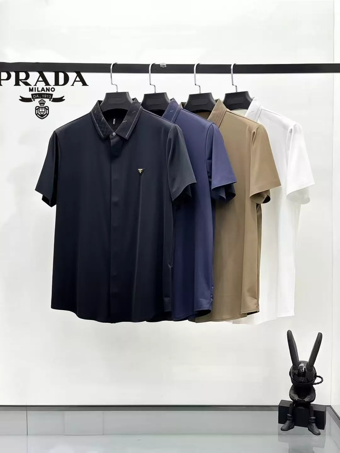 HighQuality 2363 Prada Shirts Short Sleeved For Men