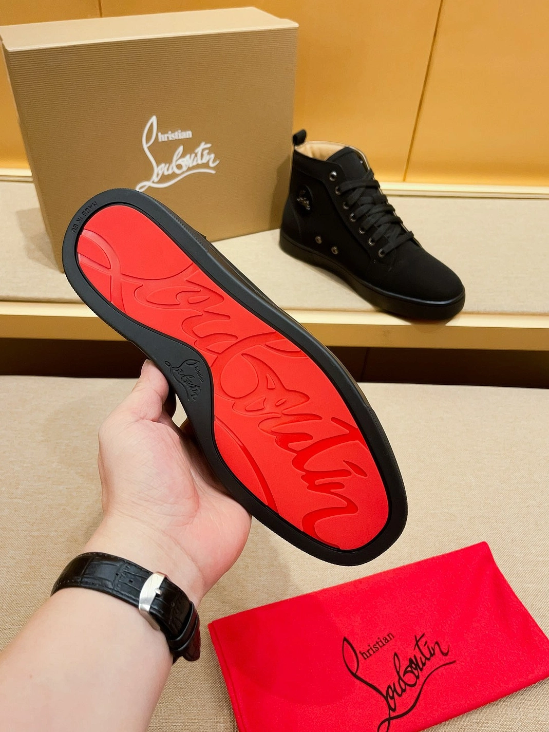 HighQuality 4000 Christian Louboutin High Top Shoes For Men