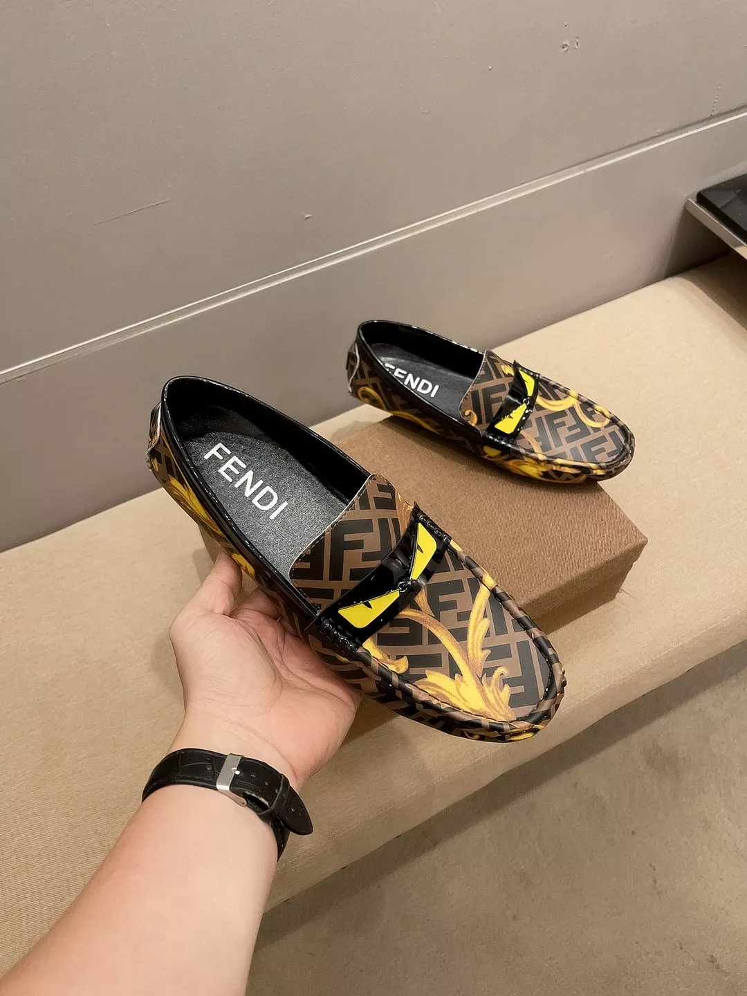 HighQuality 5765 Fendi Leather Shoes For Men