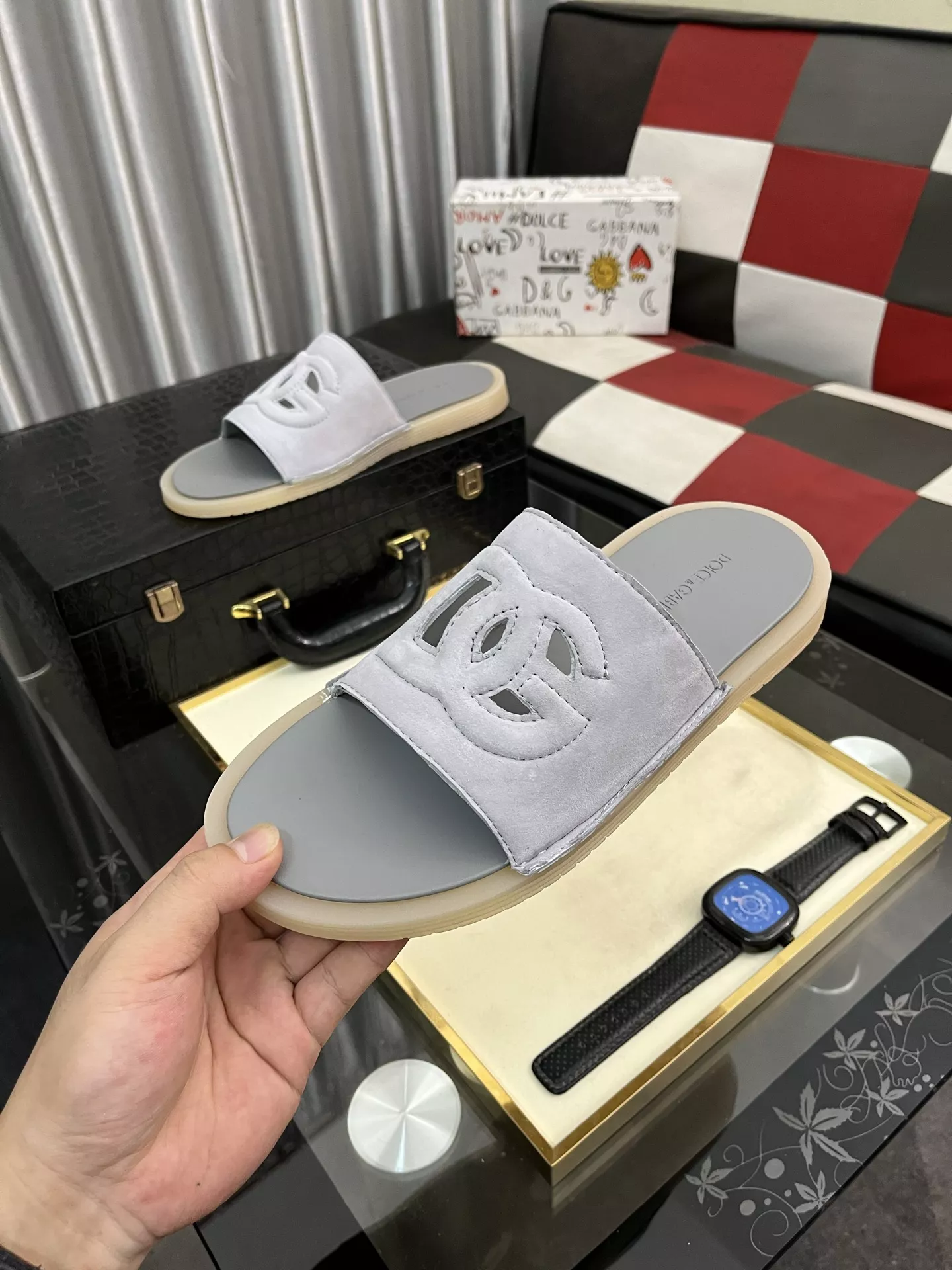 HighQuality 580 Dolce & Gabbana D&G Slippers For Men