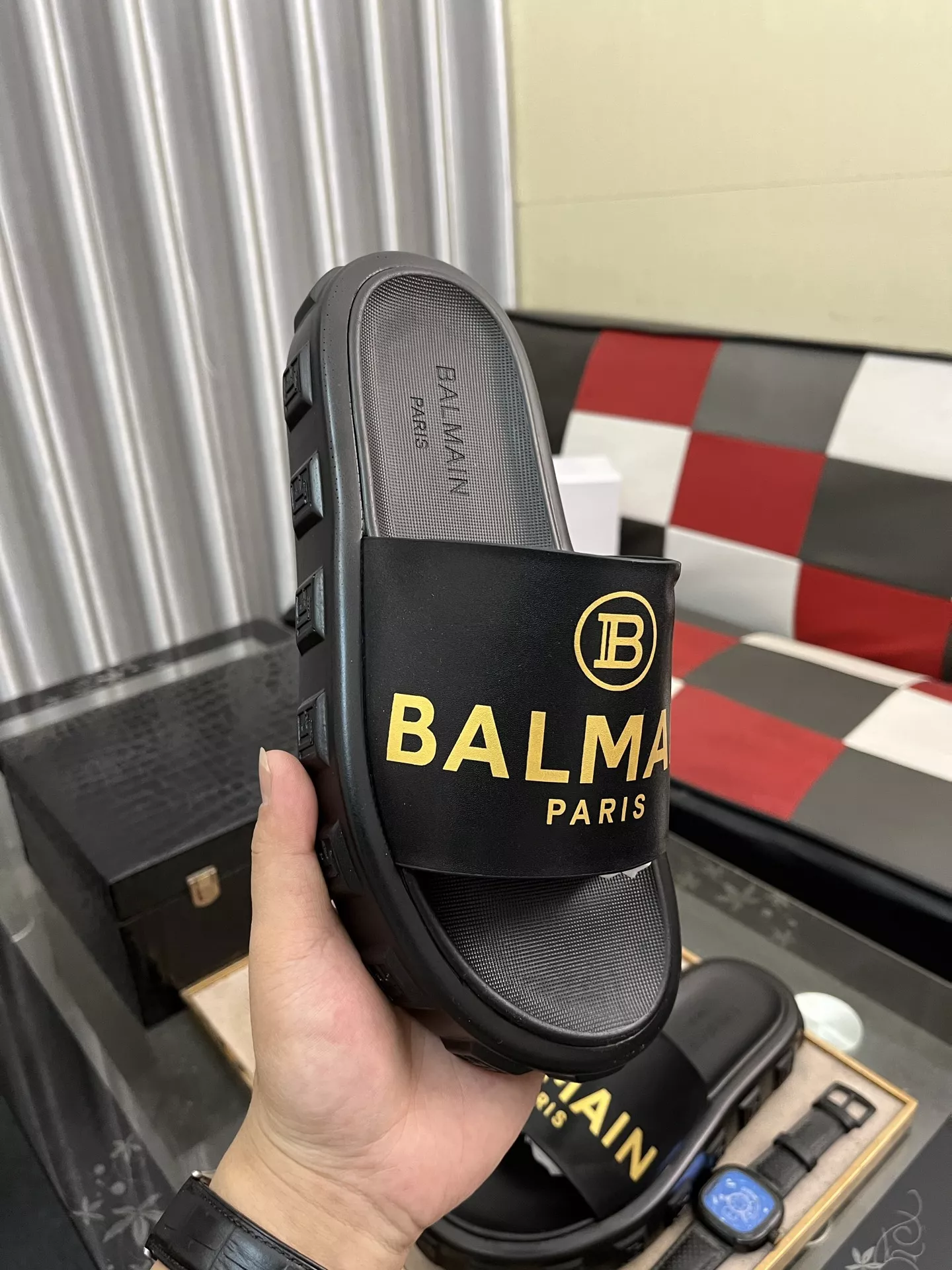 HighQuality 6694 Balmain Slippers For Men