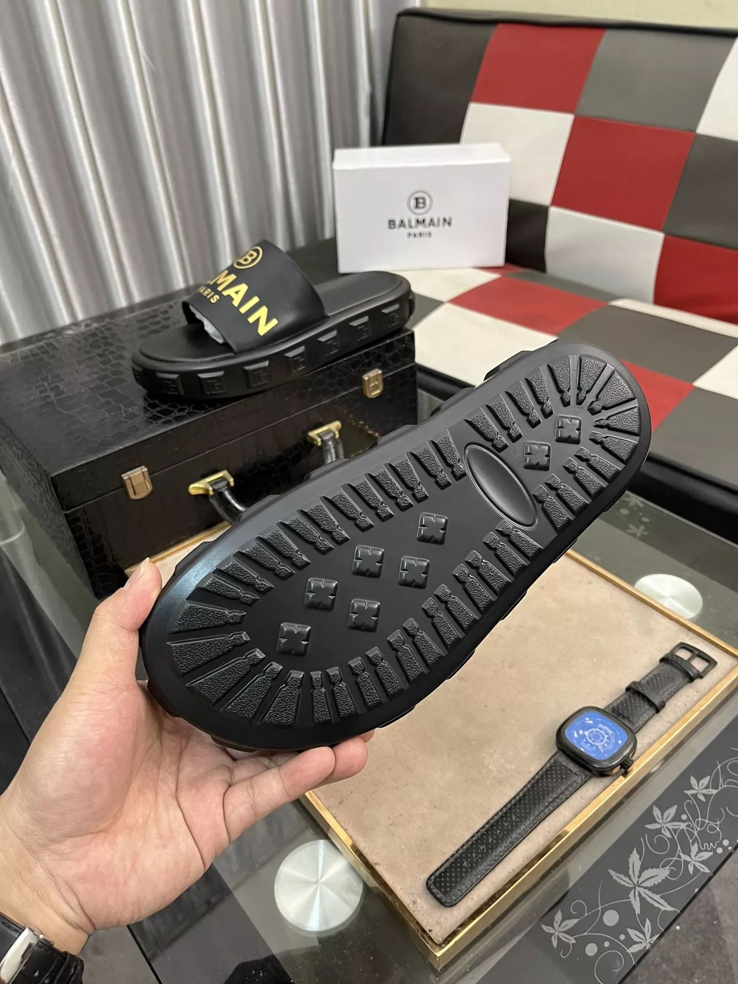 HighQuality 6694 Balmain Slippers For Men
