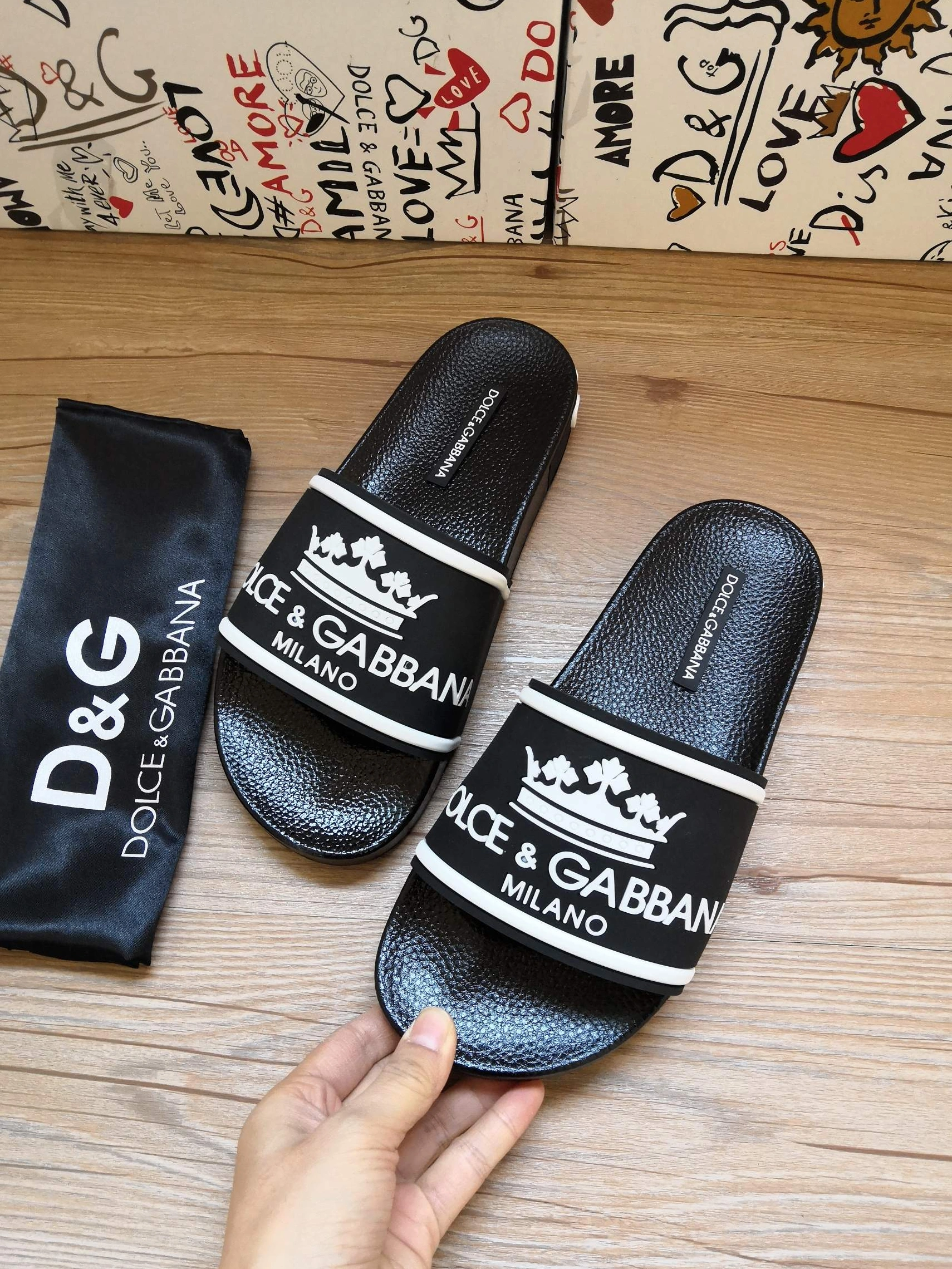 HighQuality 7229 Dolce & Gabbana D&G Slippers For Men