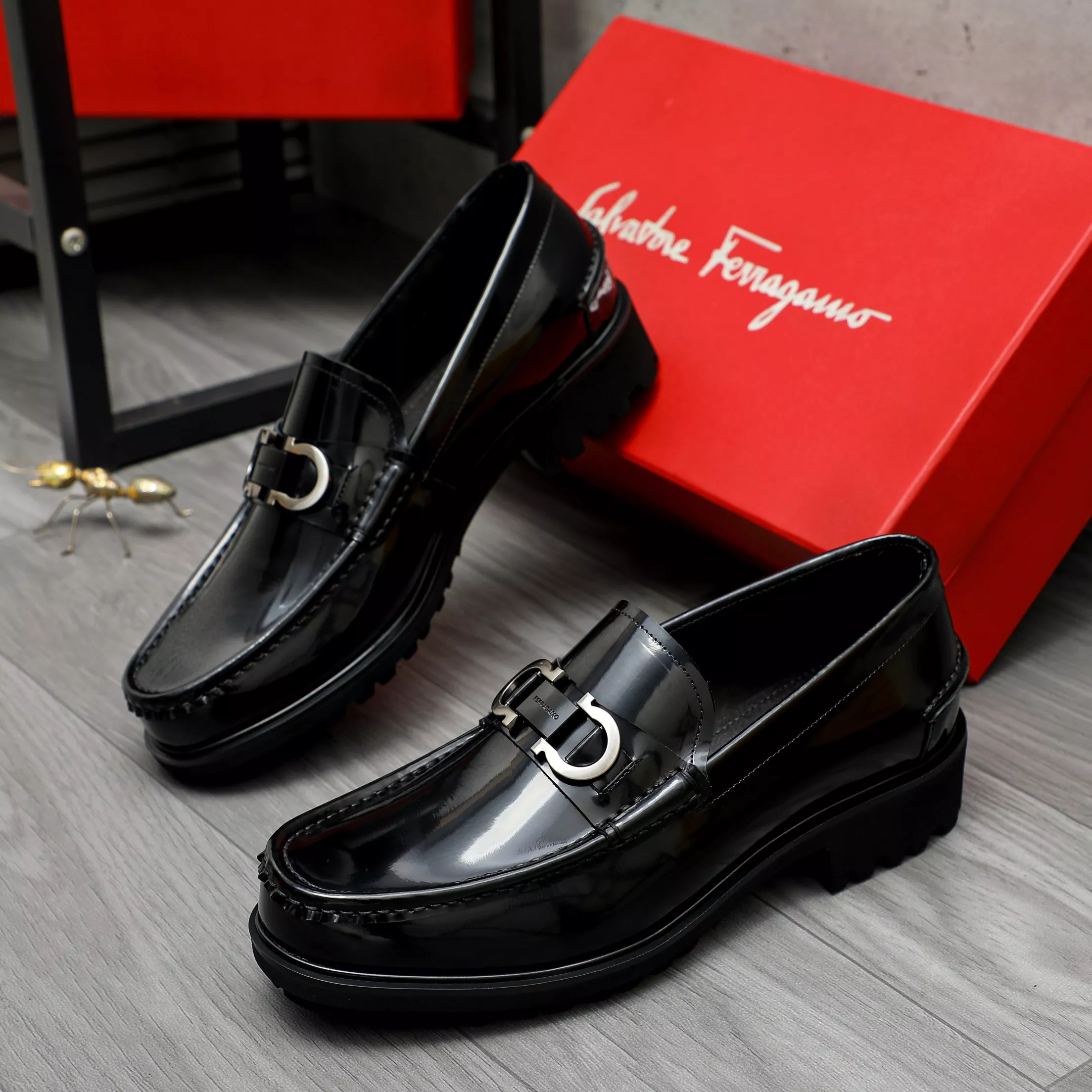 HighQuality 7998 Salvatore Ferragamo Leather Shoes For Men