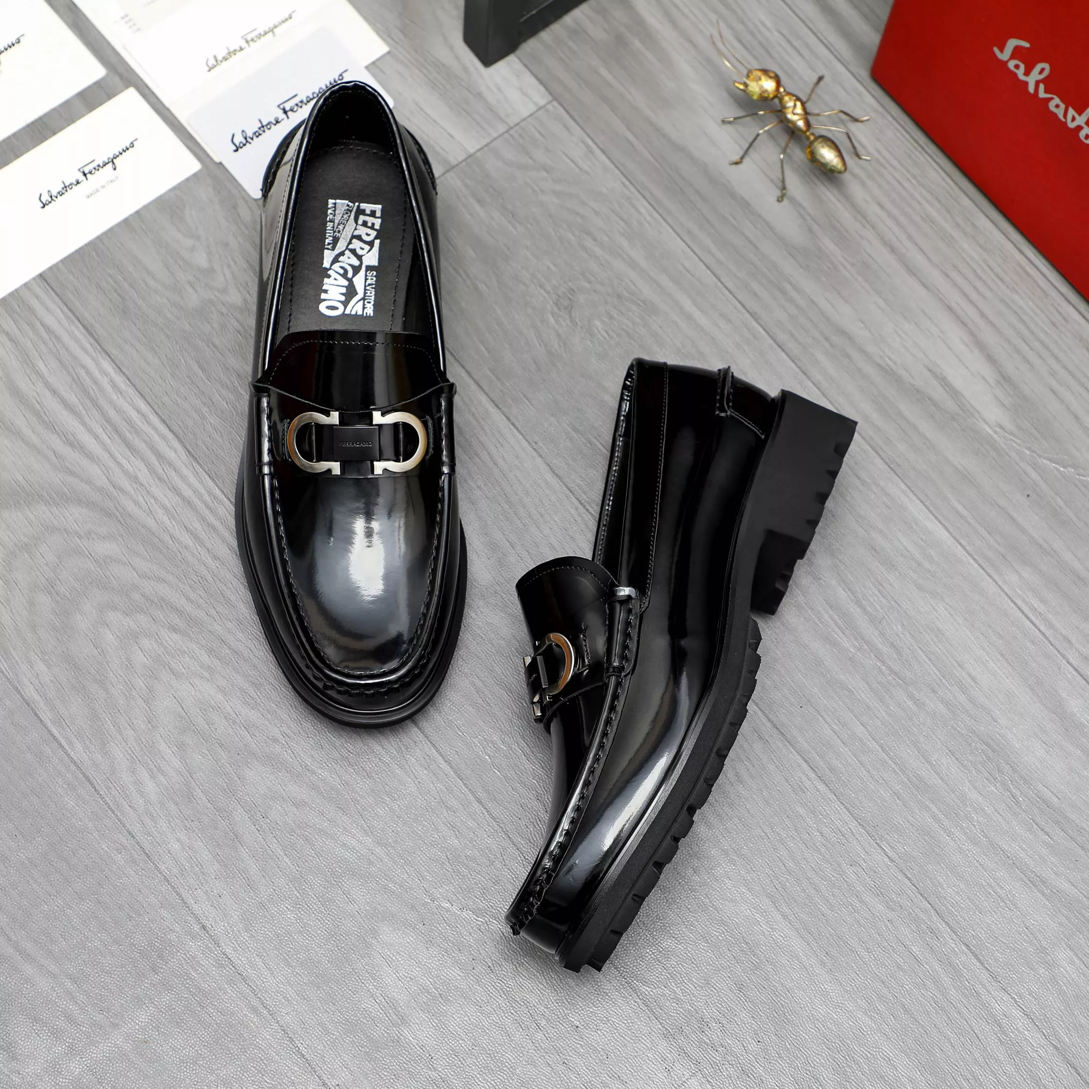HighQuality 7998 Salvatore Ferragamo Leather Shoes For Men