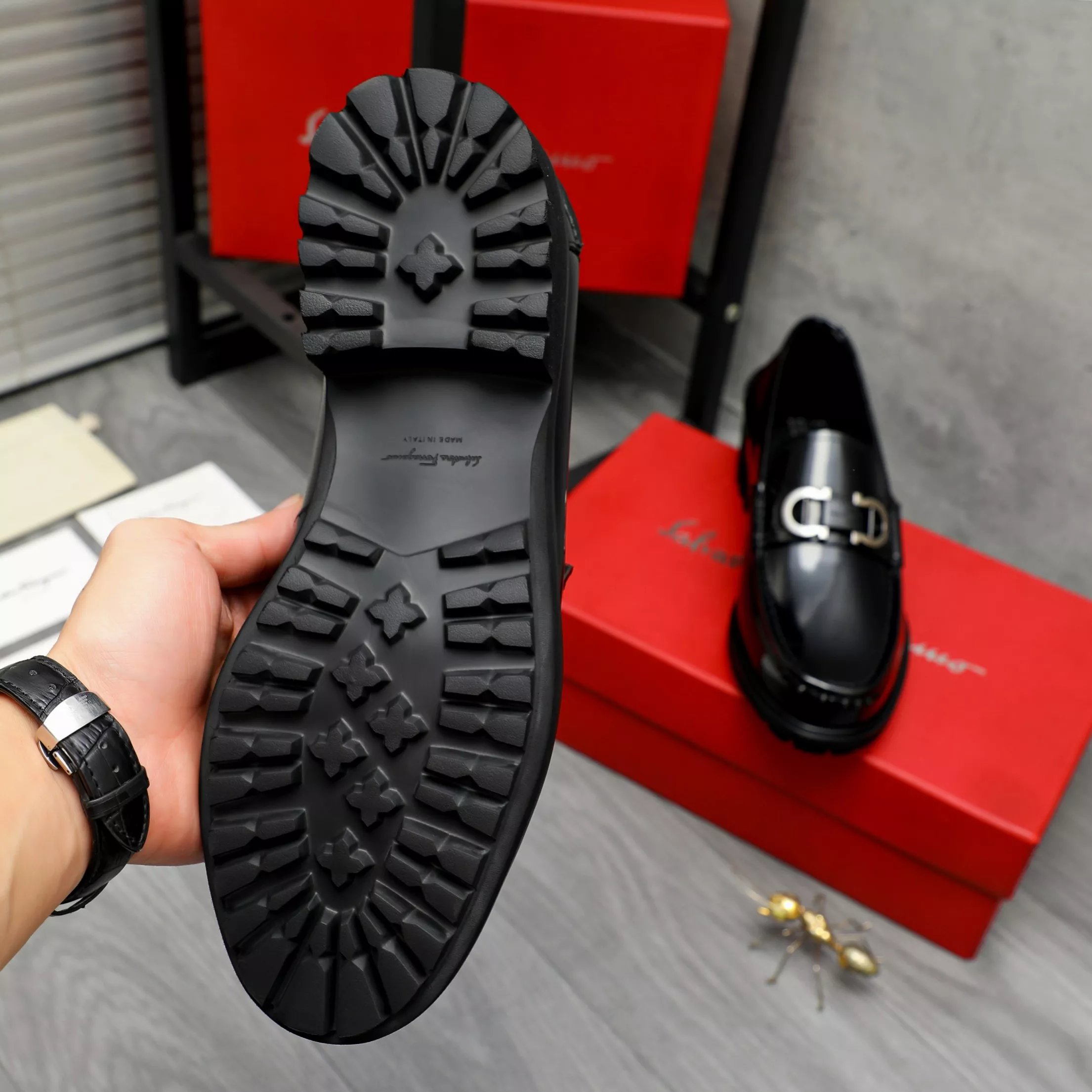 HighQuality 7998 Salvatore Ferragamo Leather Shoes For Men