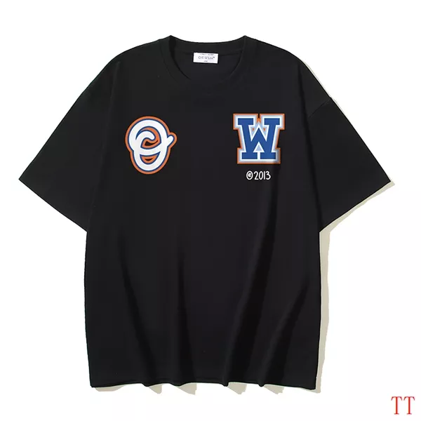 HighQuality 8111 Off-White T-Shirts Short Sleeved For Unisex