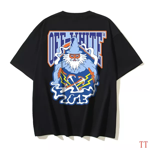 HighQuality 8111 Off-White T-Shirts Short Sleeved For Unisex