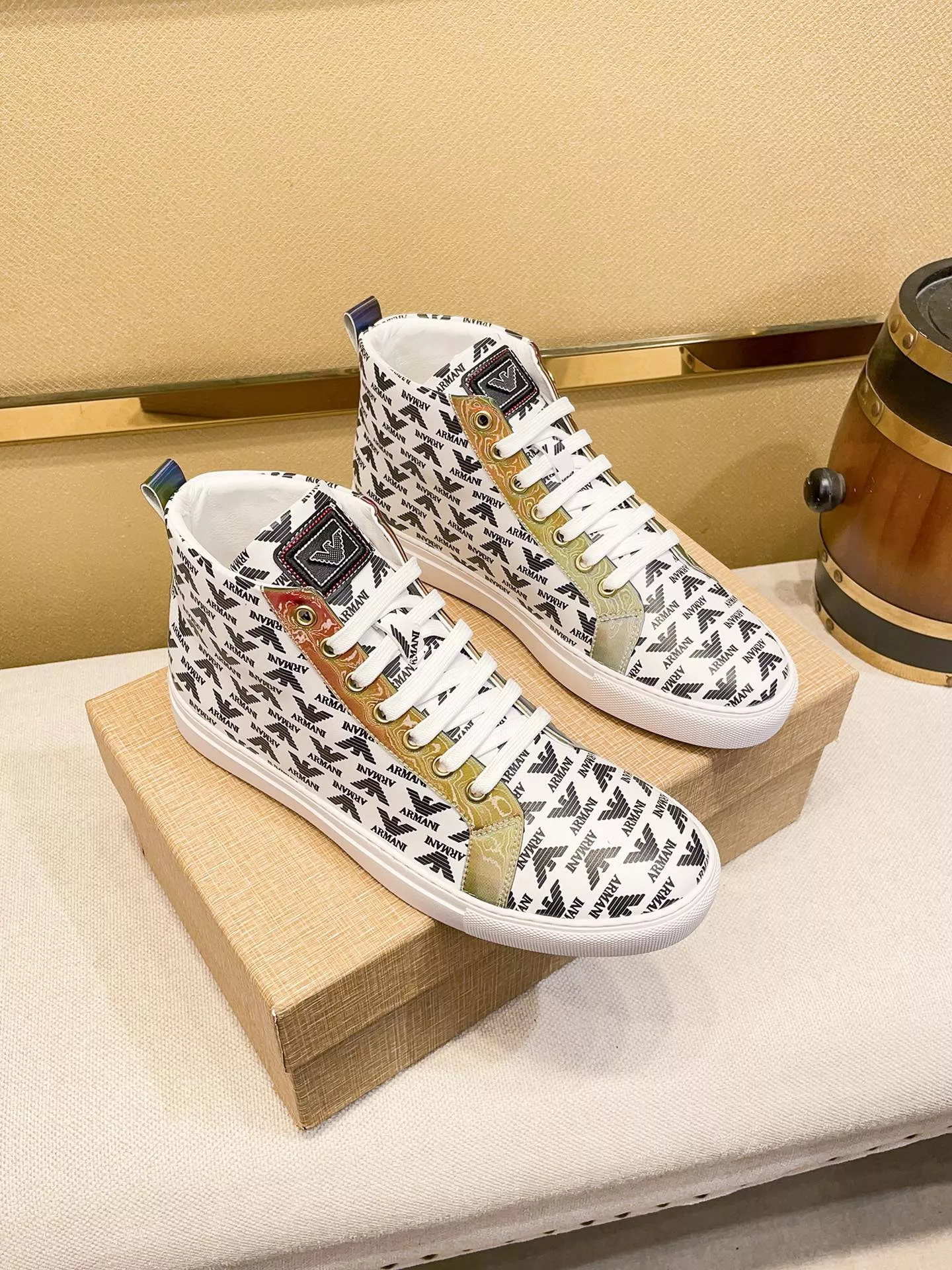 HighQuality 8159 Armani High Tops Shoes For Men