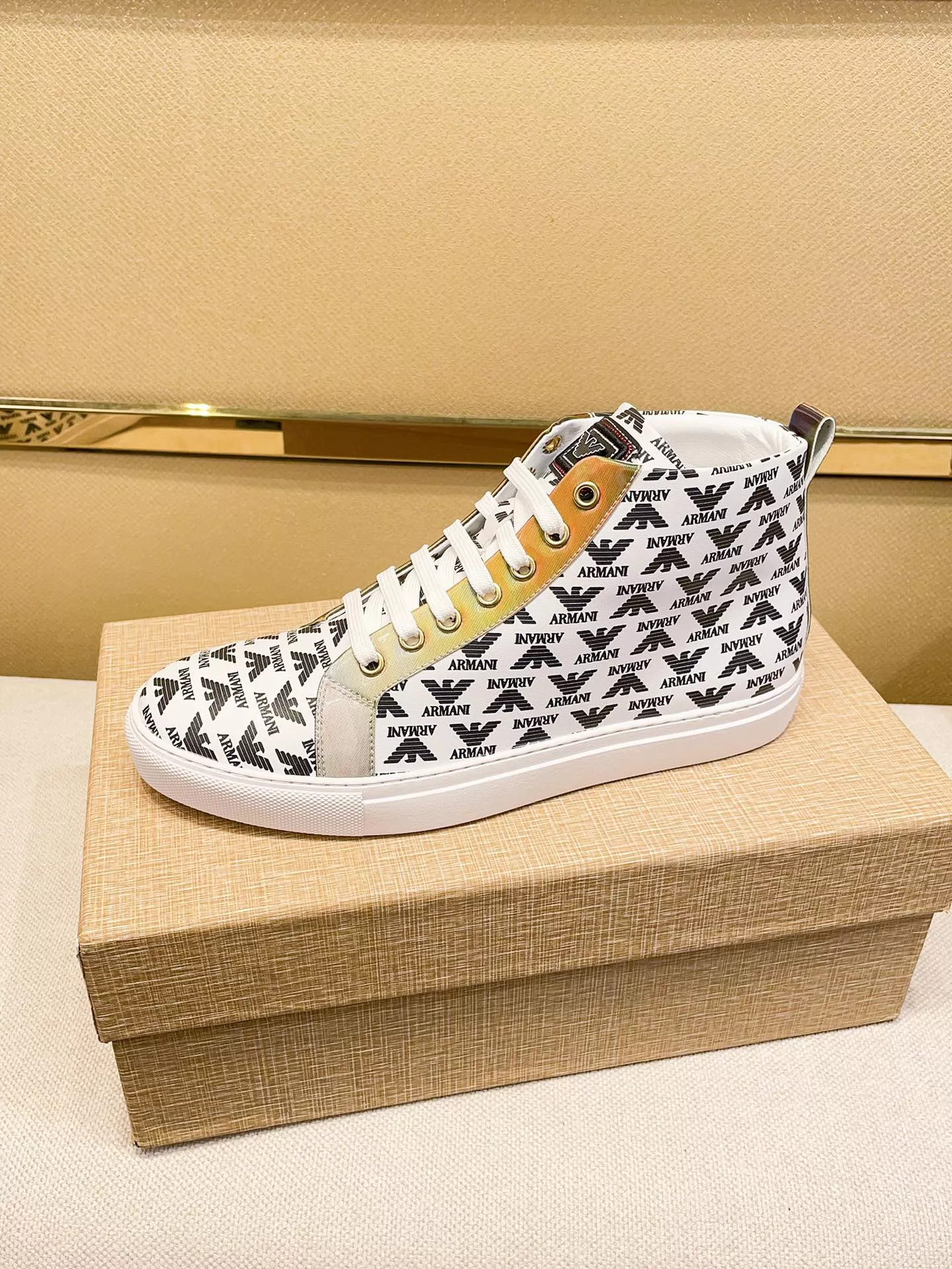 HighQuality 8159 Armani High Tops Shoes For Men