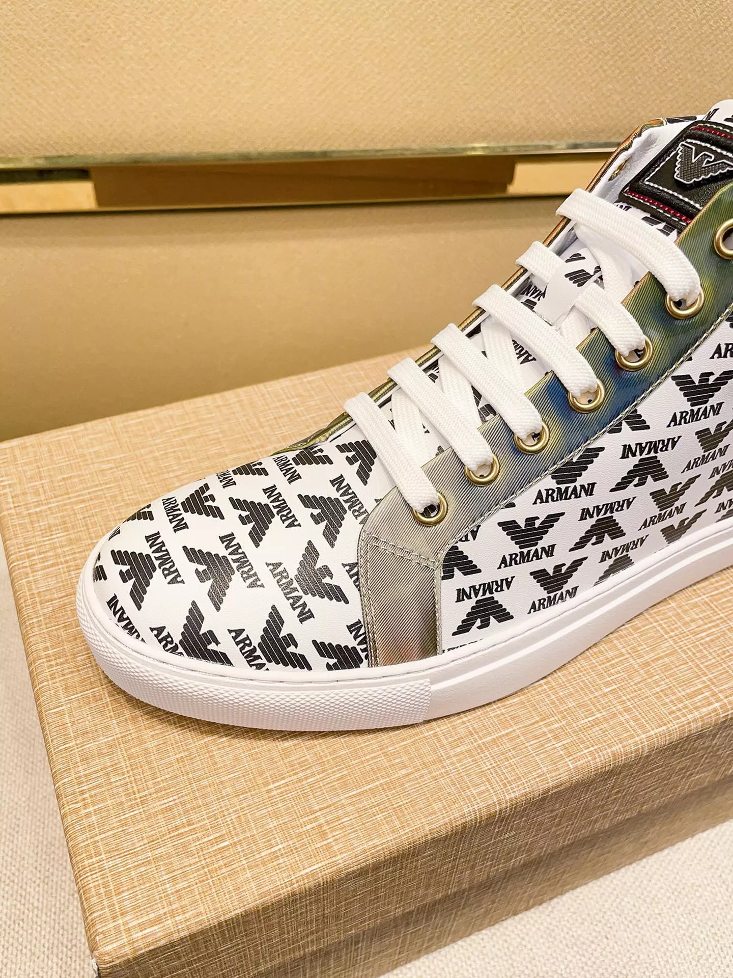 HighQuality 8159 Armani High Tops Shoes For Men