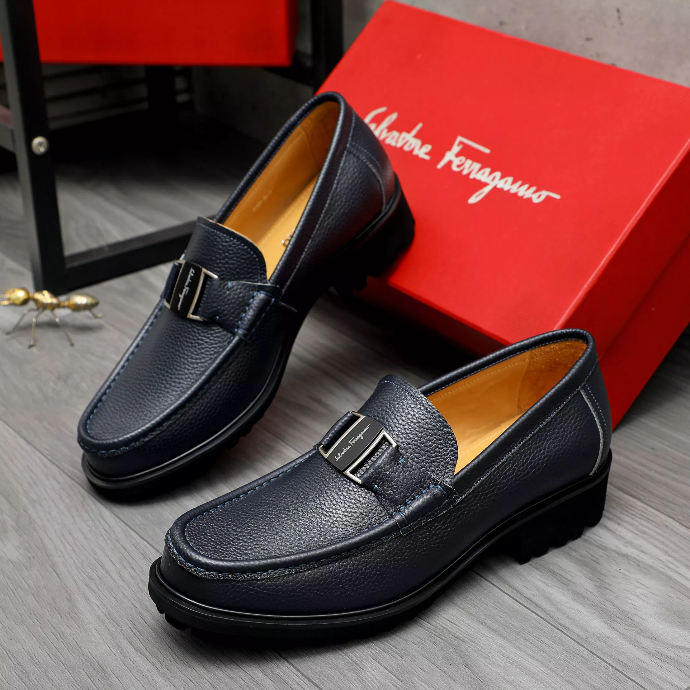HighQuality 8613 Salvatore Ferragamo Leather Shoes For Men