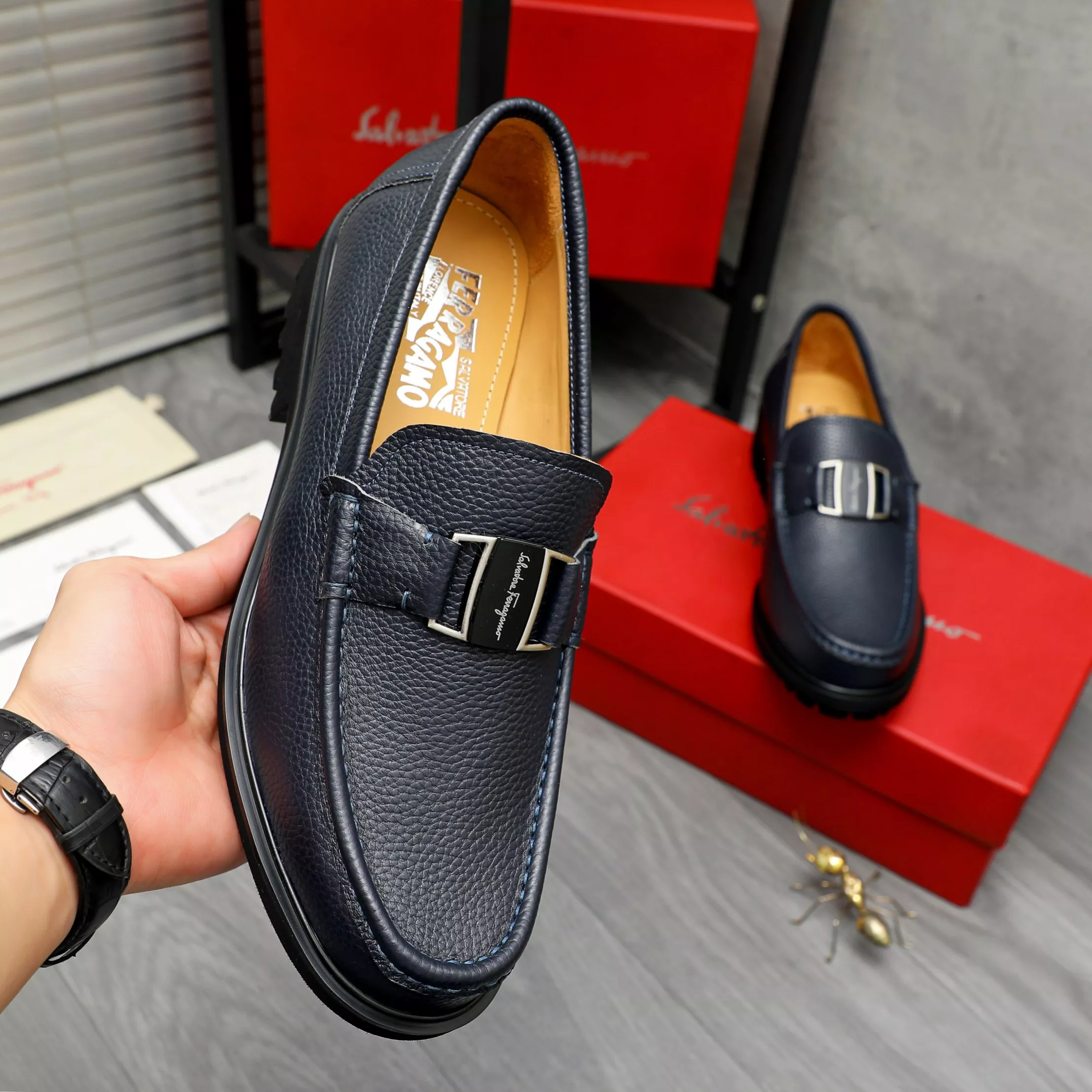 HighQuality 8613 Salvatore Ferragamo Leather Shoes For Men
