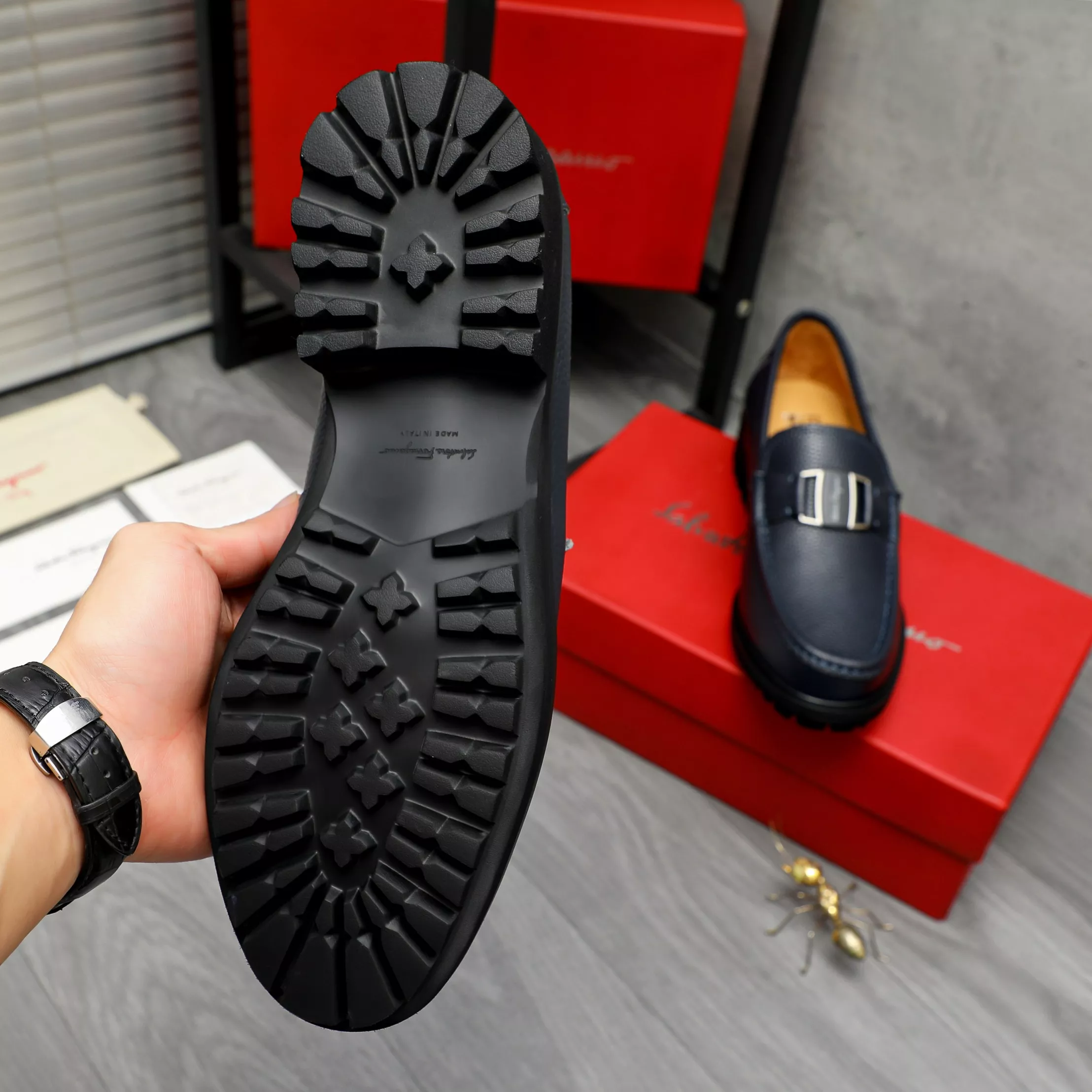 HighQuality 8613 Salvatore Ferragamo Leather Shoes For Men