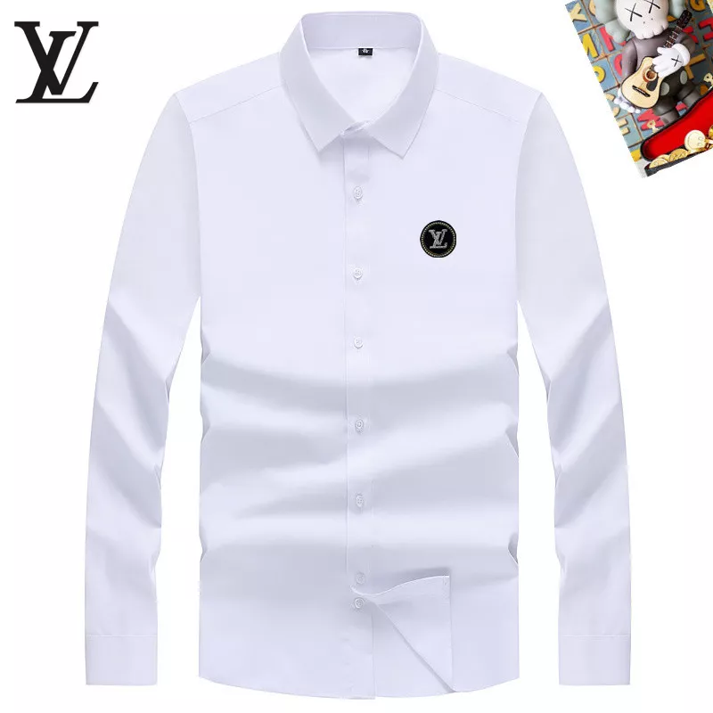 HighQuality 8965 Louis Vuitton LV Shirts Long Sleeved For Men