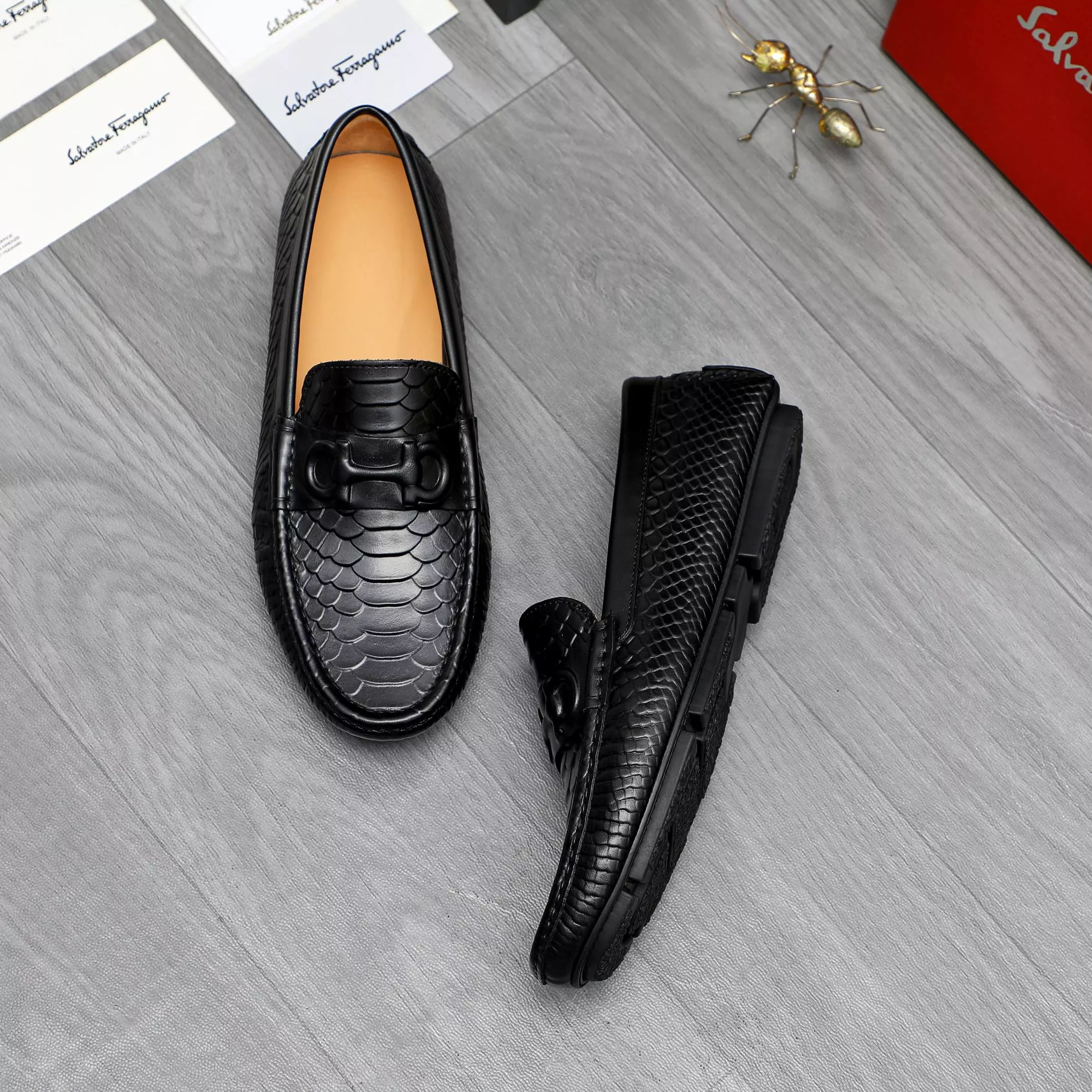 HighQuality 9488 Salvatore Ferragamo Leather Shoes For Men