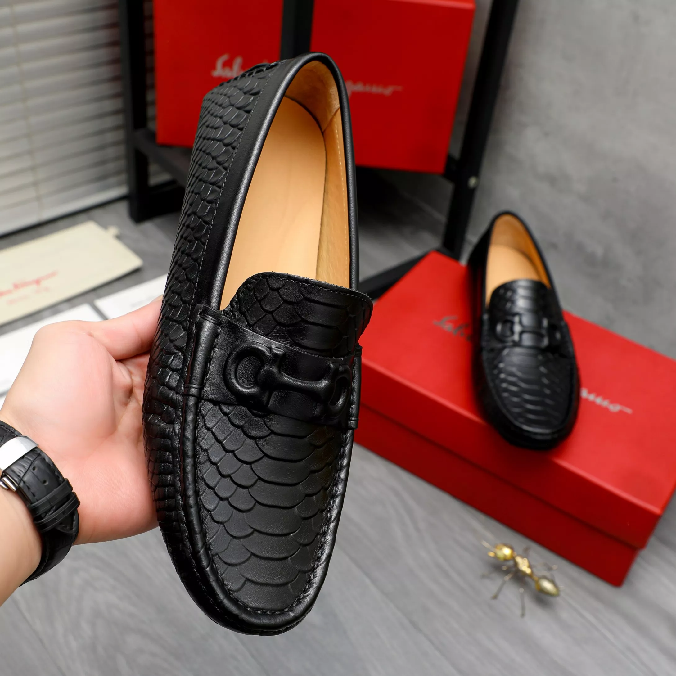 HighQuality 9488 Salvatore Ferragamo Leather Shoes For Men