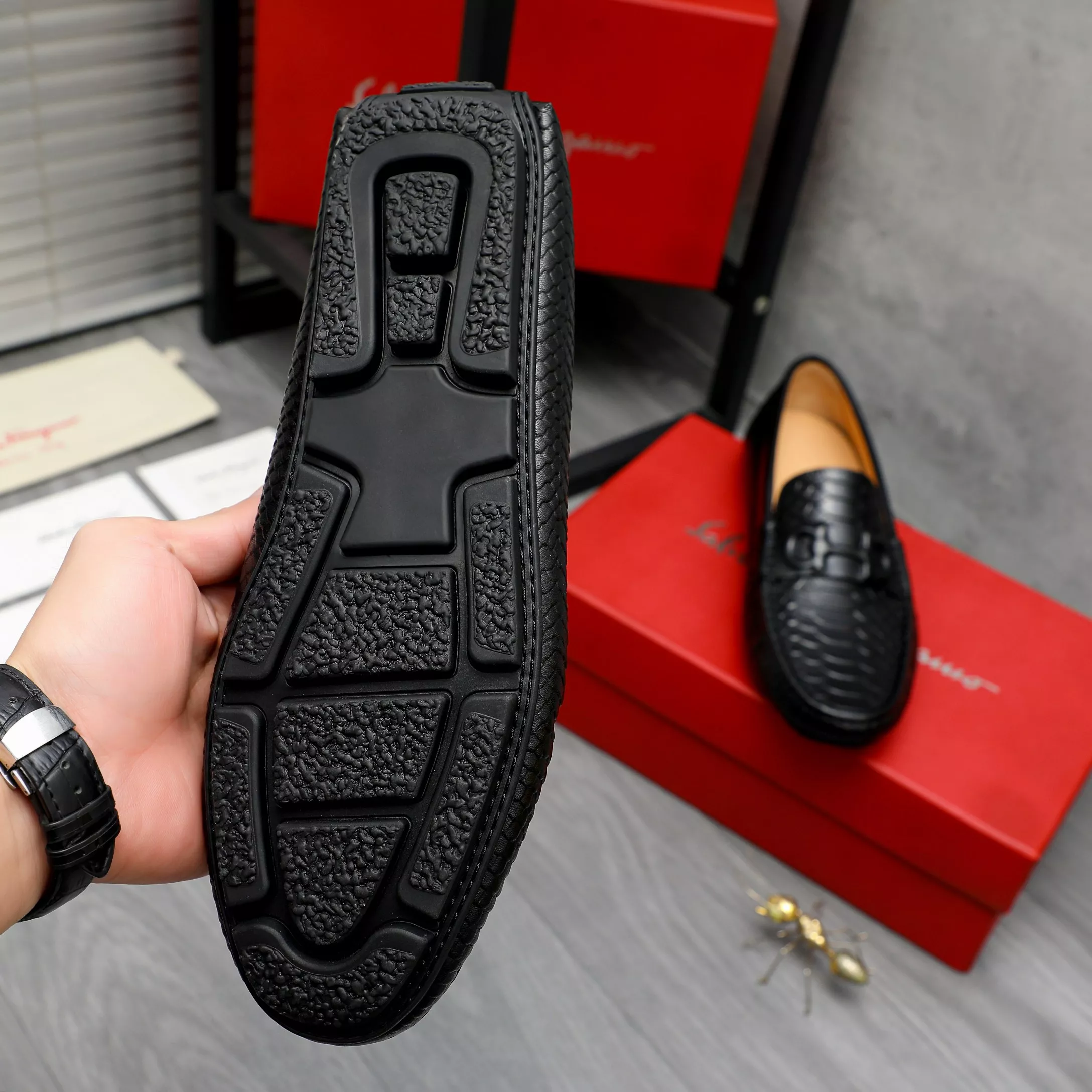 HighQuality 9488 Salvatore Ferragamo Leather Shoes For Men
