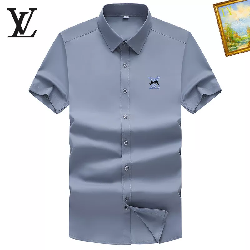 HighQuality 9581 Louis Vuitton LV Shirts Short Sleeved For Men