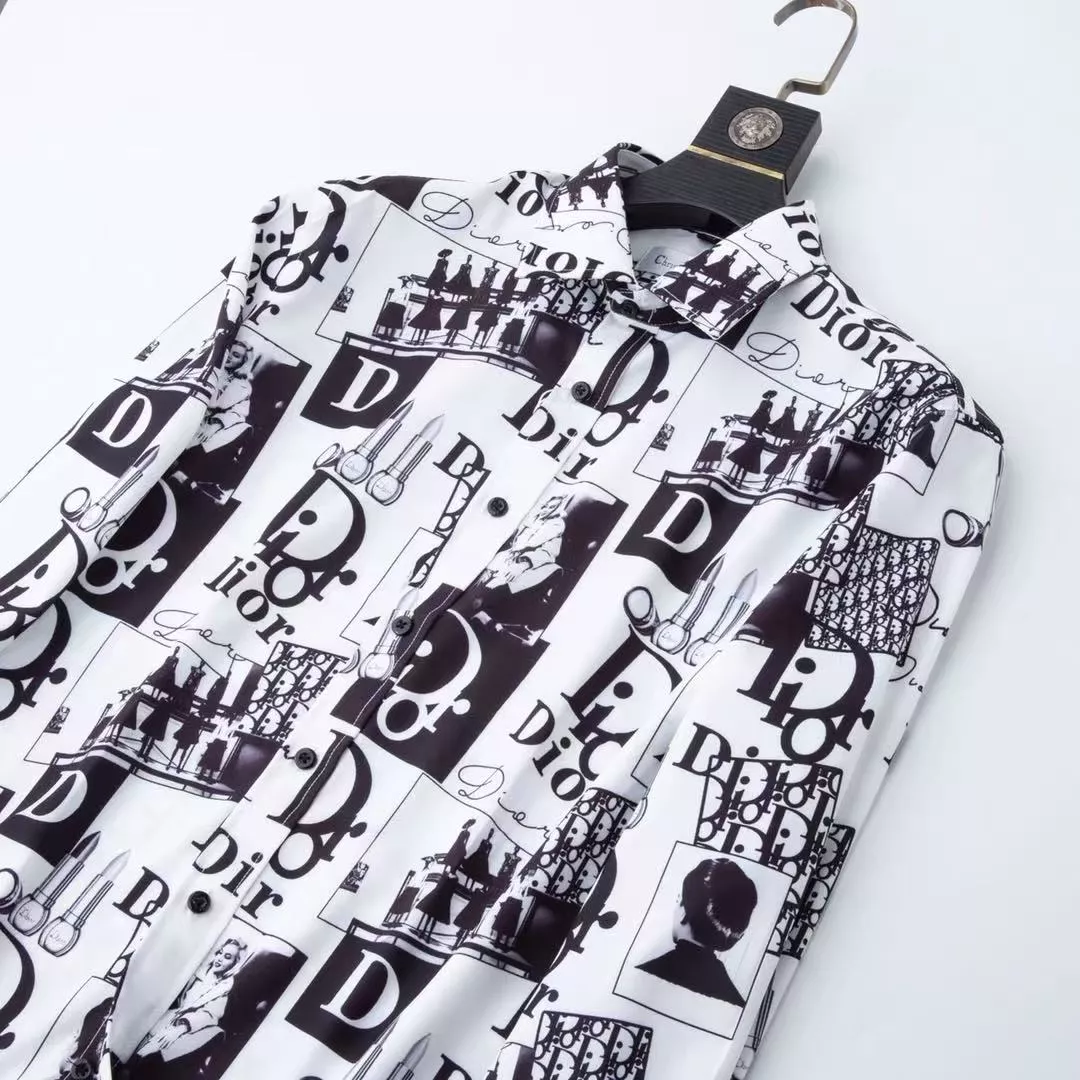 HighQuality 9832 Christian Dior Shirts Long Sleeved For Men