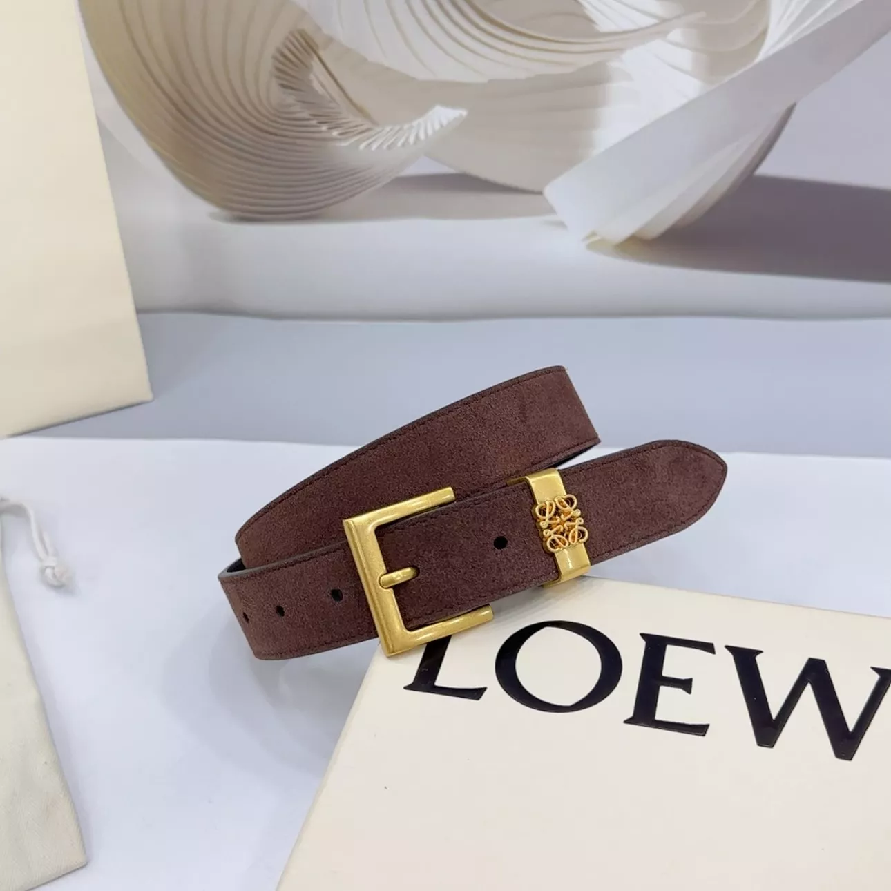 LOEWE AAA Quality Belts In 3.0cm For Women Comfortable 497