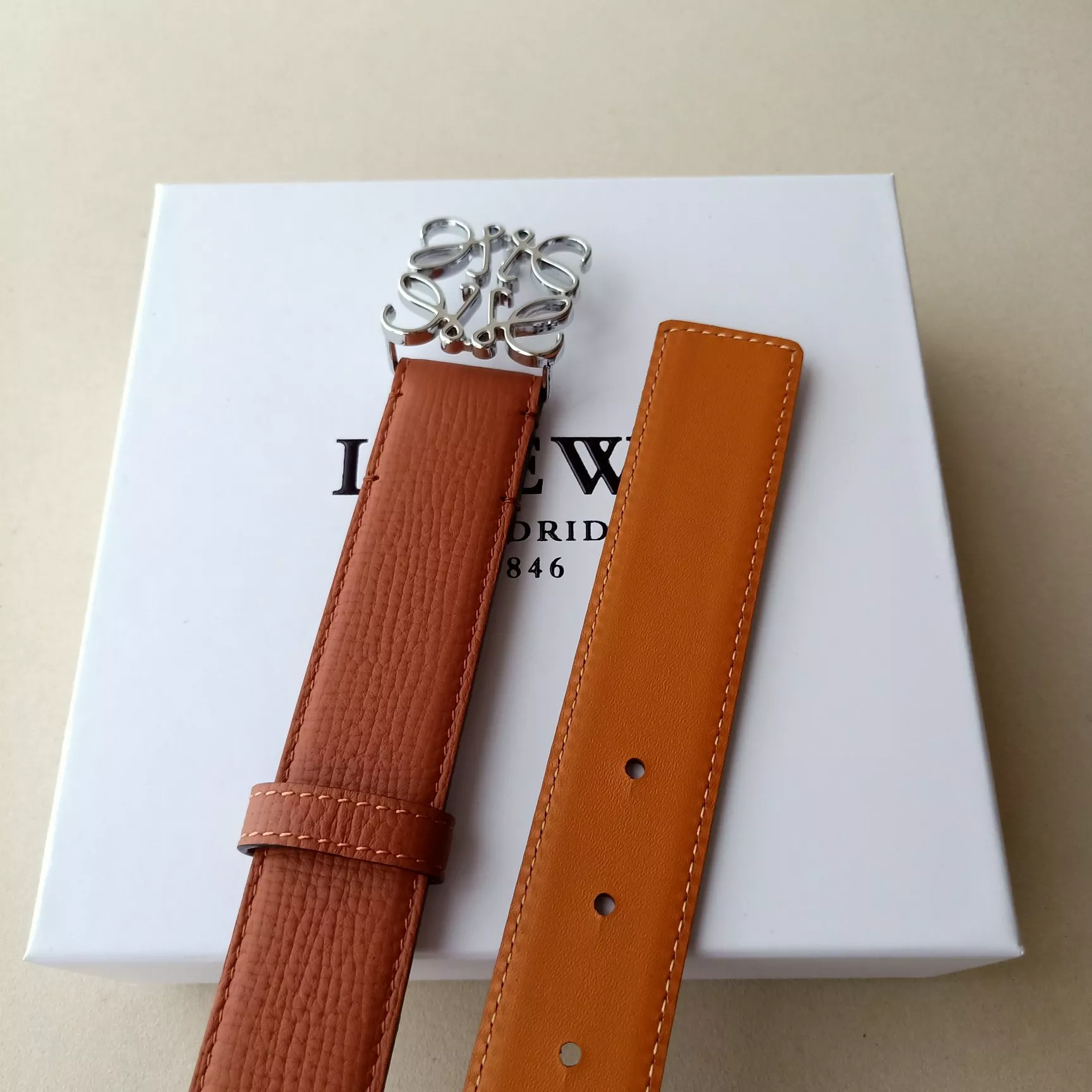 LOEWE AAA Quality Belts In 3.2cm For Women Breathable 8033