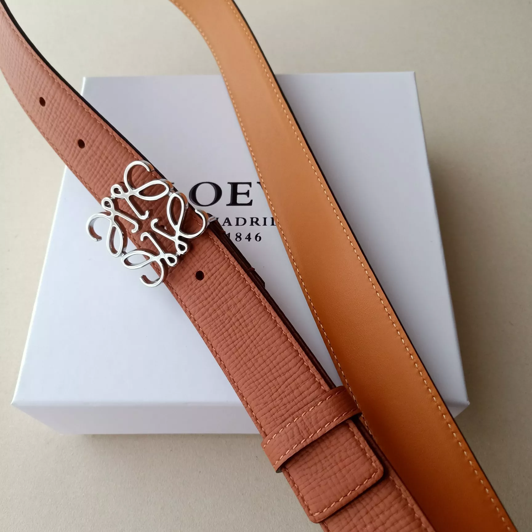 LOEWE AAA Quality Belts In 3.2cm For Women Breathable 8033