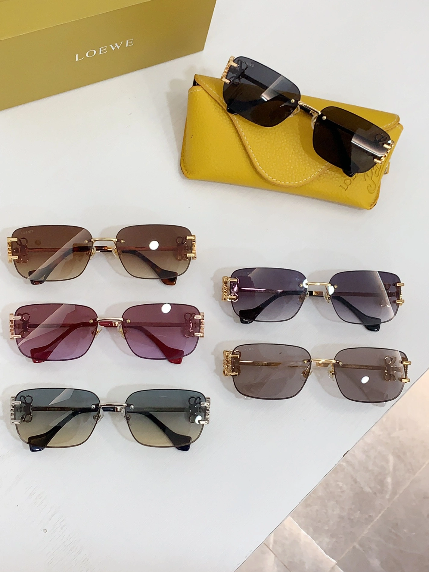 LOEWE AAA Quality Sunglasses Comfortable 6201