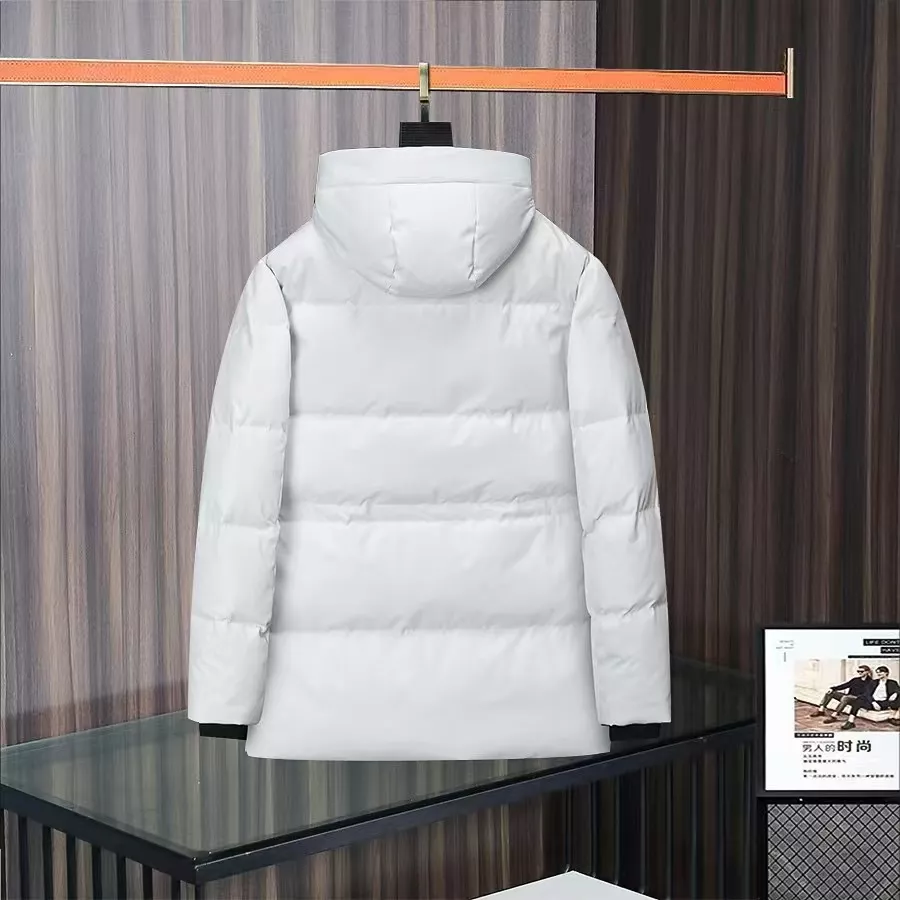 LOEWE Down Feather Coat Long Sleeved For Men StreetReady 1038