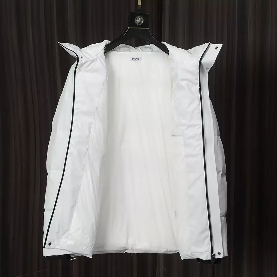 LOEWE Down Feather Coat Long Sleeved For Men StreetReady 1038