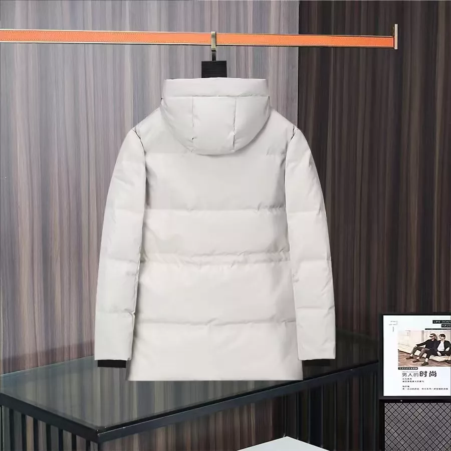 LOEWE Down Feather Coat Long Sleeved For Men StreetReady 9404