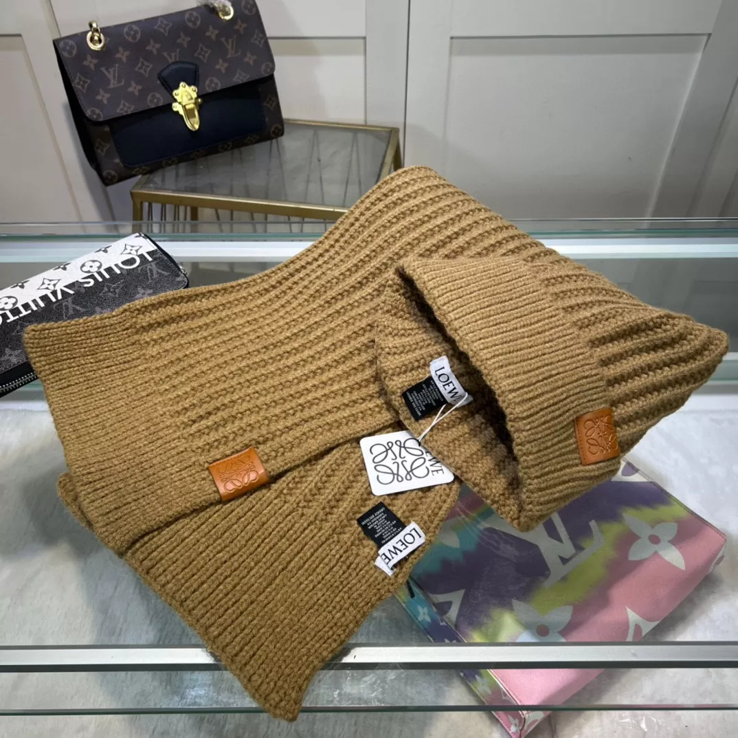 LOEWE Hat and Scarf Set Affordable 7541