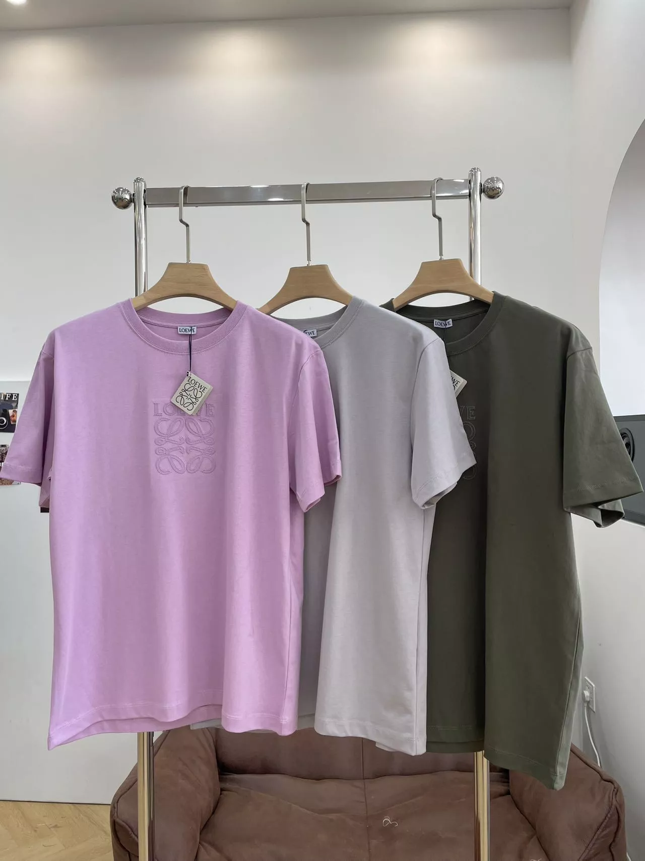 LOEWE T-Shirts Short Sleeved For Unisex AllSeason 5434
