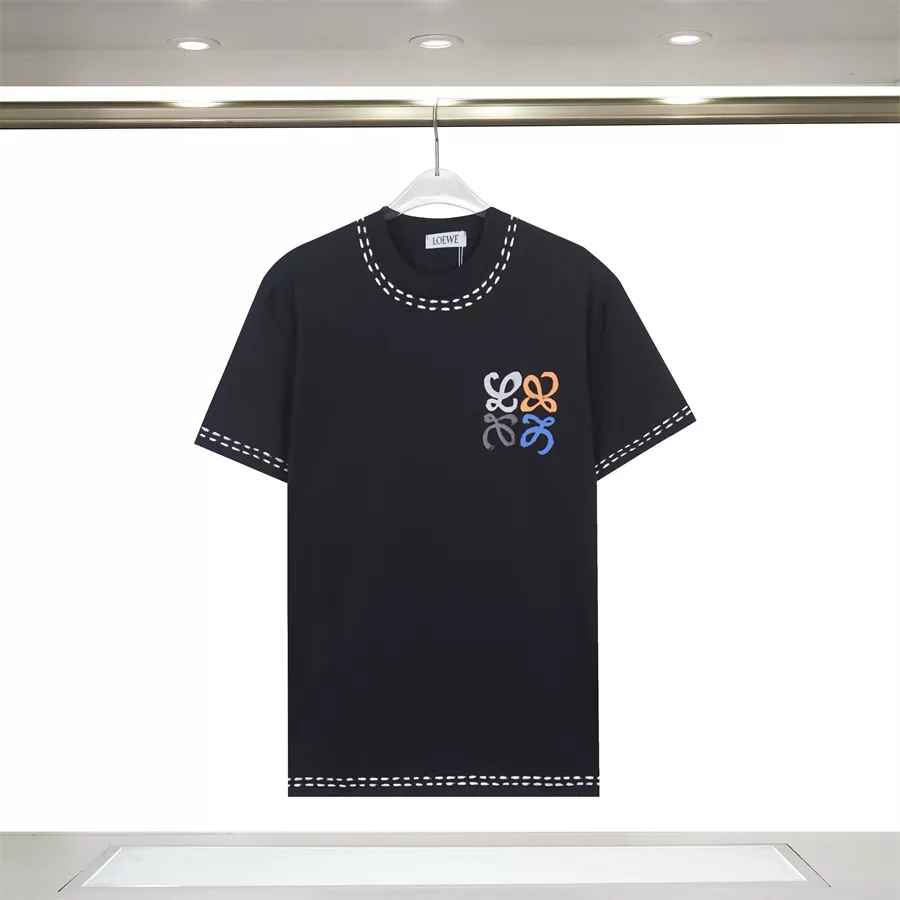 LOEWE T-Shirts Short Sleeved For Unisex Elegant 3849