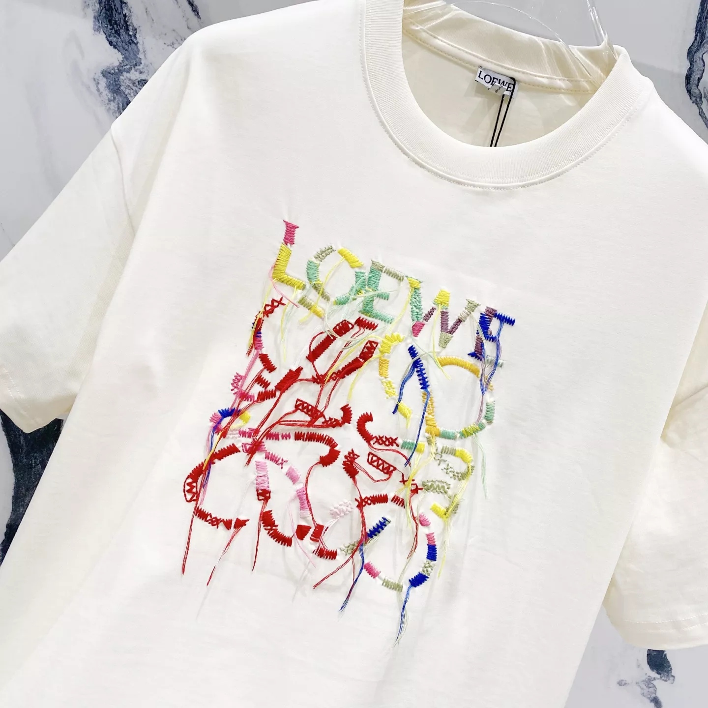 LOEWE T-Shirts Short Sleeved For Unisex Popular 8627
