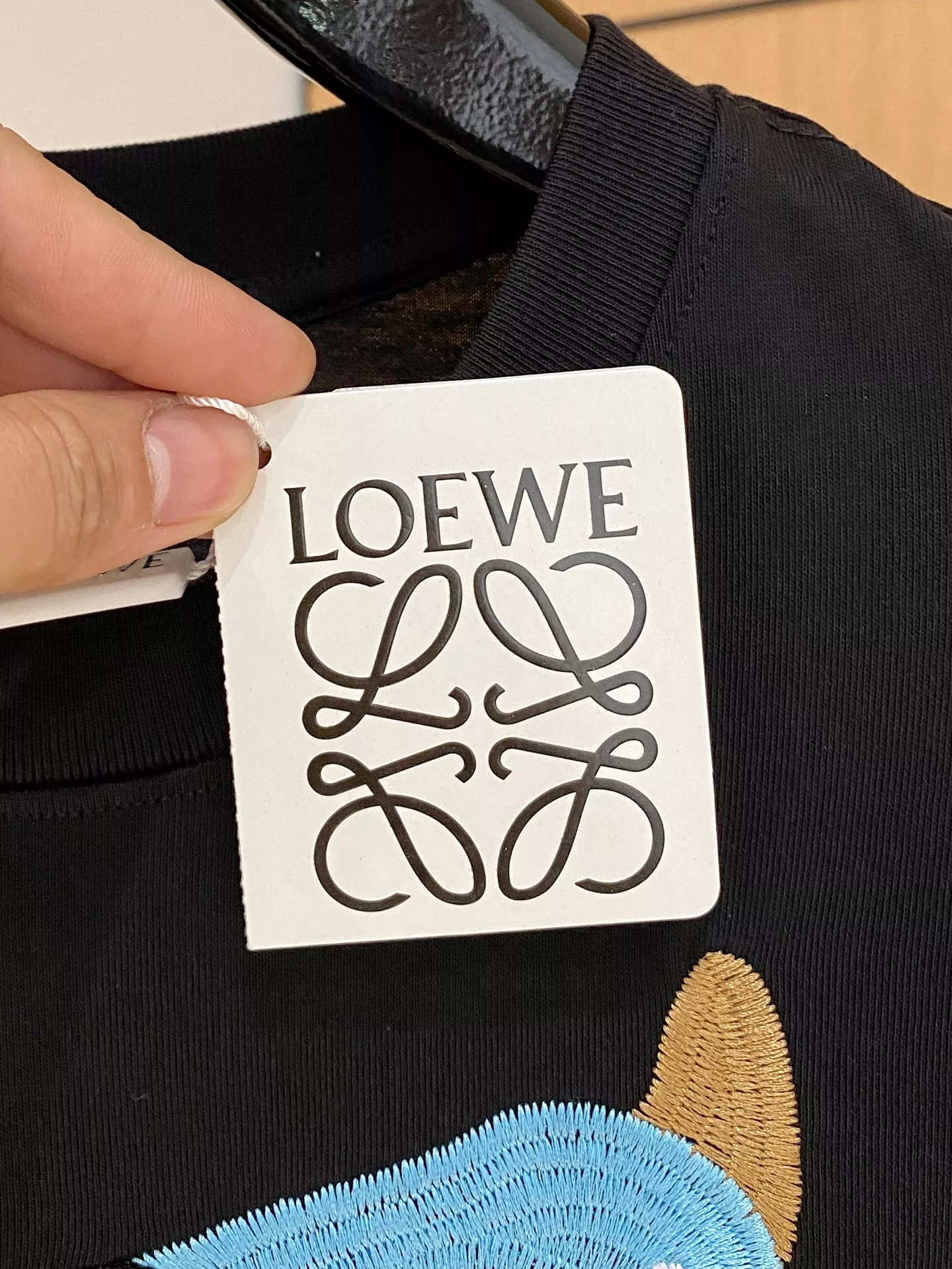 LOEWE T-Shirts Short Sleeved For Unisex Sleek 5984