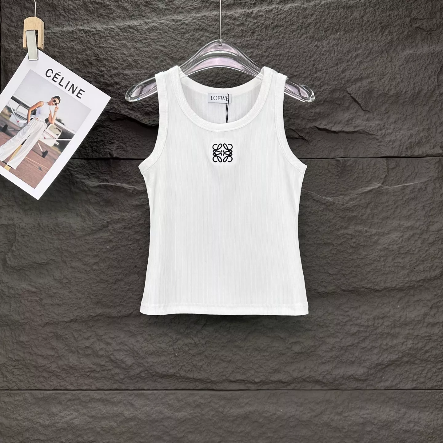 LOEWE T-Shirts Sleeveless For Women Minimalist 3714